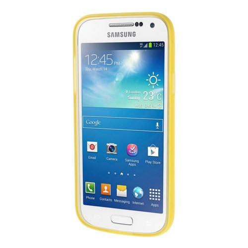 Силиконовый чехол для Samsung Galaxy S4 mini Crystal and Yellow