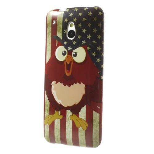 Силиконовый чехол для HTC One mini Captain Owl and USA Flag