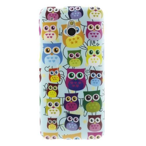 Силиконовый чехол для HTC One mini Fancy Owls