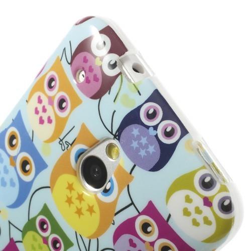 Силиконовый чехол для HTC One mini Fancy Owls