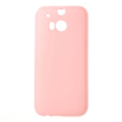 Силиконовый чехол для HTC One M8 розовый