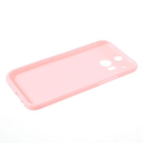 Силиконовый чехол для HTC One M8 розовый