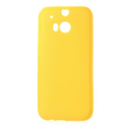 Силиконовый чехол для HTC One M8 желтый