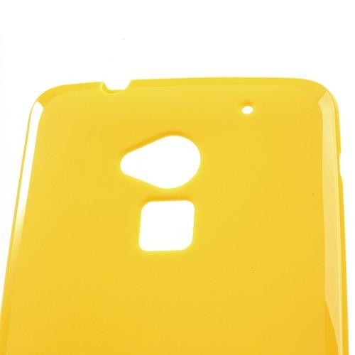 Силиконовый чехол для HTC One Max желтый