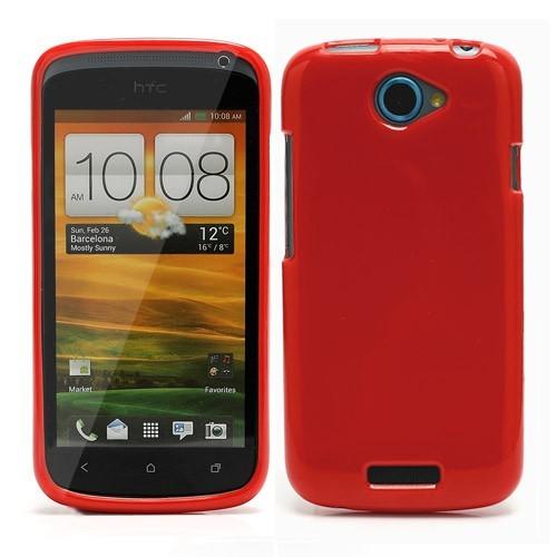 Силиконовый чехол для HTC One S красный