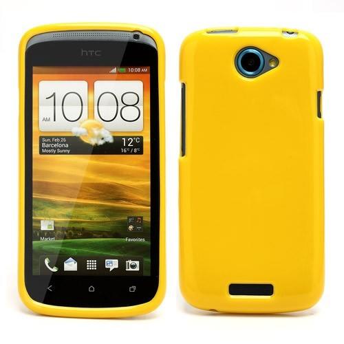 Силиконовый чехол для HTC One S желтый