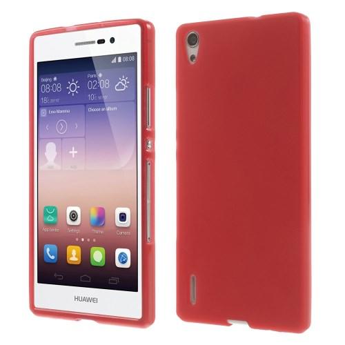 Силиконовый чехол для Huawei Ascend P7 красный