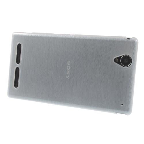 Силиконовый чехол для Sony Xperia T2 Ultra белый Shine