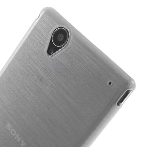 Силиконовый чехол для Sony Xperia T2 Ultra белый Shine