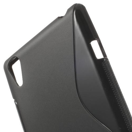 Силиконовый чехол для Sony Xperia T3 черный S-Shape
