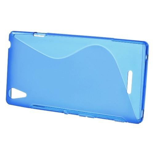 Силиконовый чехол для Sony Xperia T3 голубой