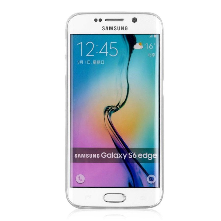 Ультратонкий пластиковый чехол для Samsung Galaxy S6 Edge белый