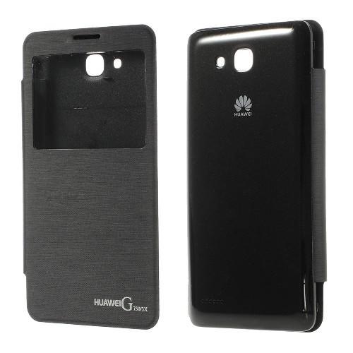 Чехол книжка для Huawei Honor 3X SmartBook черный