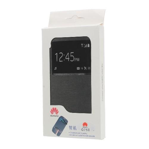 Чехол книжка для Huawei Honor 3X SmartBook черный