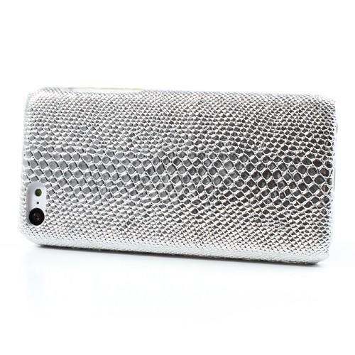 Кейс чехол для iPhone 5C серебро