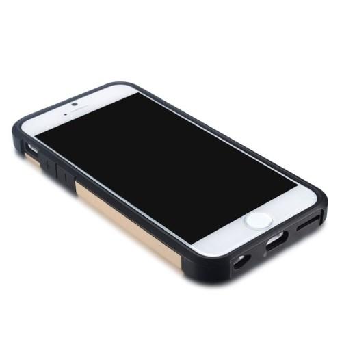 Противоударный гибридный чехол для iPhone 6 золотой