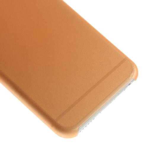 Ультратонкий пластиковый чехол для iPhone 6 оранжевый