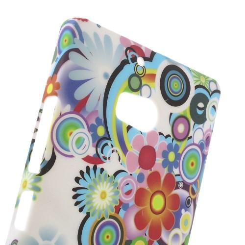 Кейс чехол для Nokia Lumia 930 с орнаментом Colorful Flowers