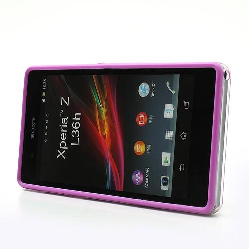 Бампер для Sony Xperia Z лиловый