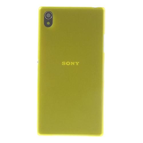 Ультратонкий кейс чехол для Sony Xperia Z1 желтый
