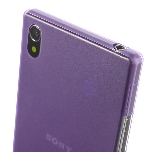 Ультратонкий кейс чехол для Sony Xperia Z1 фиолетовый