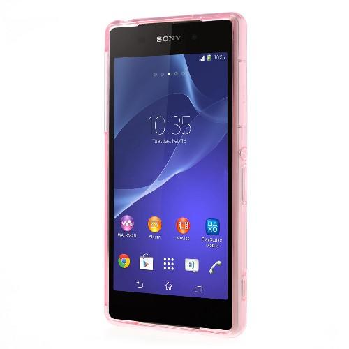 Силиконовый чехол для Sony Xperia Z2 Crystal&Pink