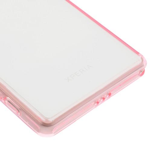 Силиконовый чехол для Sony Xperia Z2 Crystal&Pink