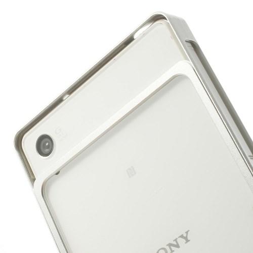 Premium алюминиевый бампер для Sony Xperia Z2 серебристый