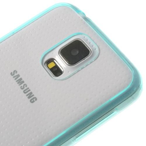 Силиконовый чехол для Samsung Galaxy S5 Crystal&Mint Green