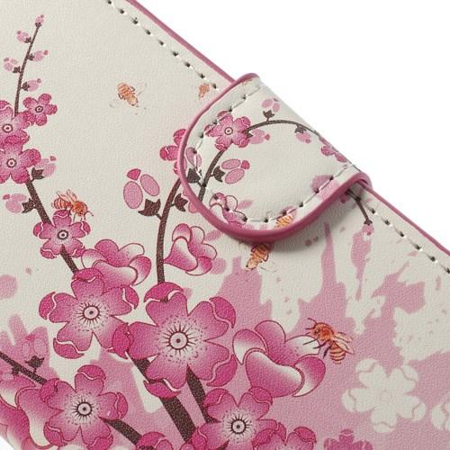 Чехол книжка для Sony Xperia Z1 Compact орнамент Sakura