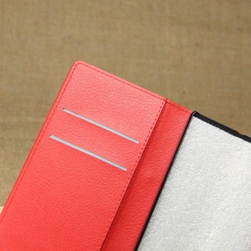 Кожаный чехол книжка для Nokia Lumia 930 красный