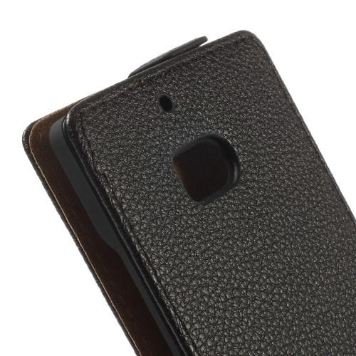 Кожаный Down flip чехол для Nokia Lumia 930 черный Leechi