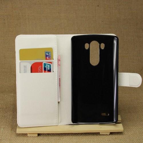 Чехол книжка Flip Case для LG G3 белый
