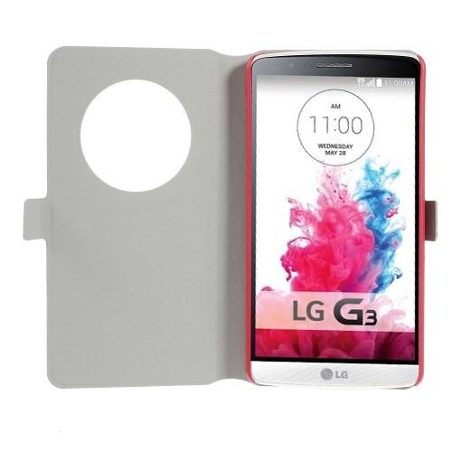 Кожаный чехол книжка для LG G3 Flower Pattern