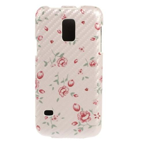 Чехол Down Flip для Samsung Galaxy S5 mini Rose Flower Pattern