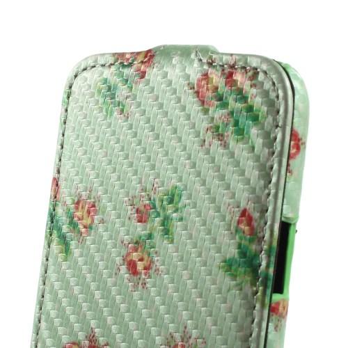 Чехол Down Flip для Samsung Galaxy S5 mini Mint Flower Pattern