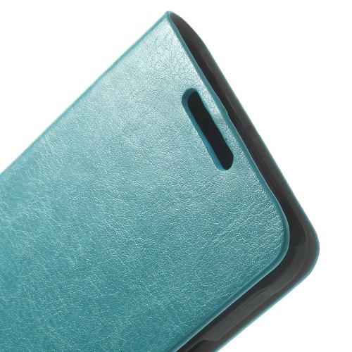Чехол книжка для Samsung Galaxy Alpha голубой