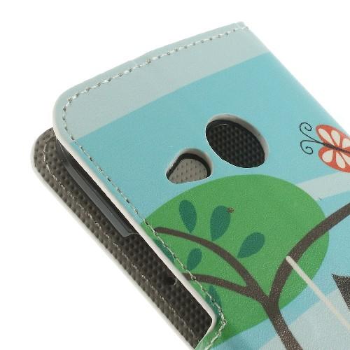 Чехол книжка для HTC One mini 2 Fancy Owl