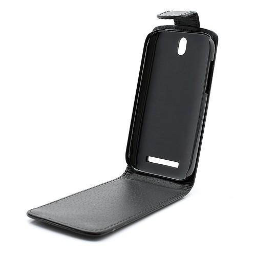 Кожаный чехол книжка для HTC One SV черный Кожаный чехол книжка для HTC One SV черный