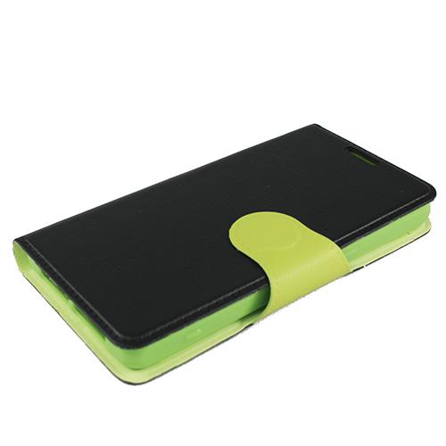 Чехол книжка для Sony Xperia Z1 Compact Black/Green Dimanche