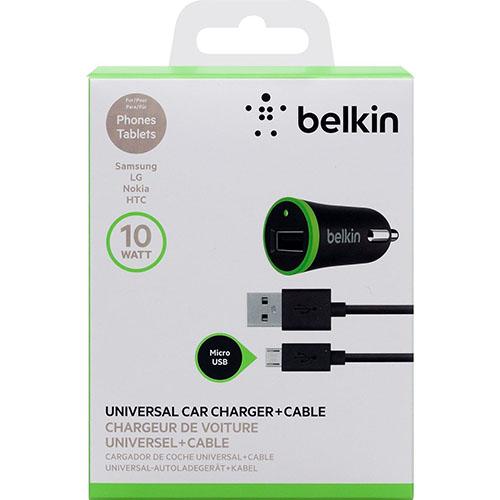 Автомобильное зарядное устройство в прикуриватель Belkin с USB кабелем