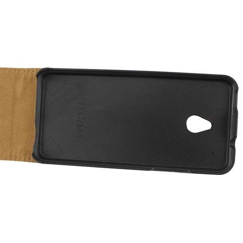 Кожаный чехол книжка для HTC One mini M4 черный