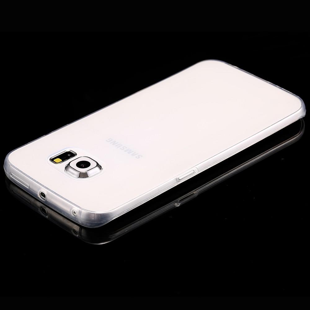 Ультратонкий пластиковый чехол для Samsung Galaxy S6 Edge белый