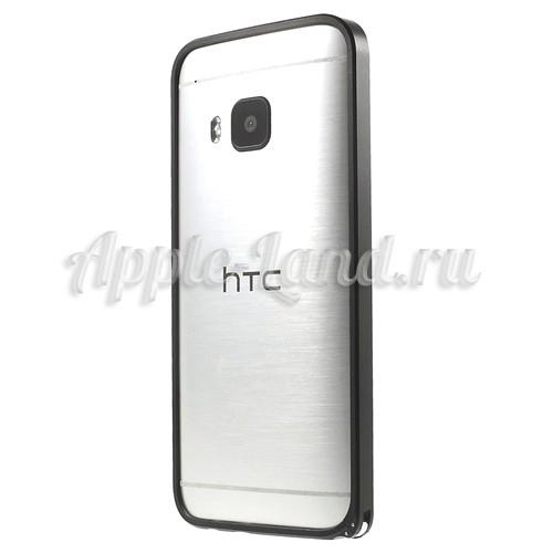 Металлический бампер для HTC One M9 чёрный
