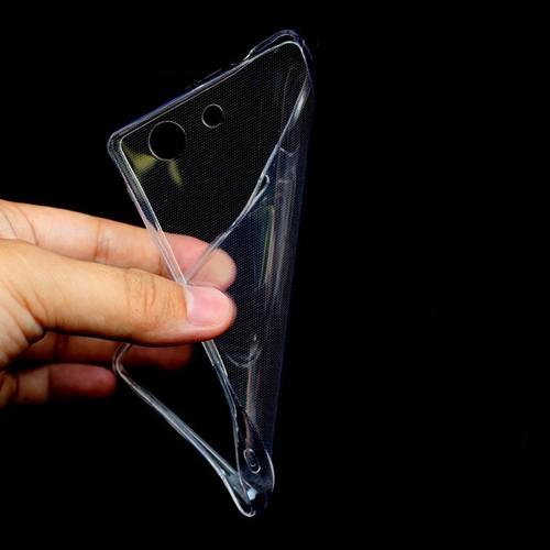 Ультра-тонкий силиконовый чехол 0,3 мм для Sony Xperia Z3 Compact - прозрачный