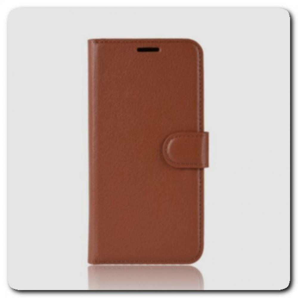 Чехол Книжка Book Wallet с Визитницей и Кошельком для Samsung Galaxy A10 Коричневый