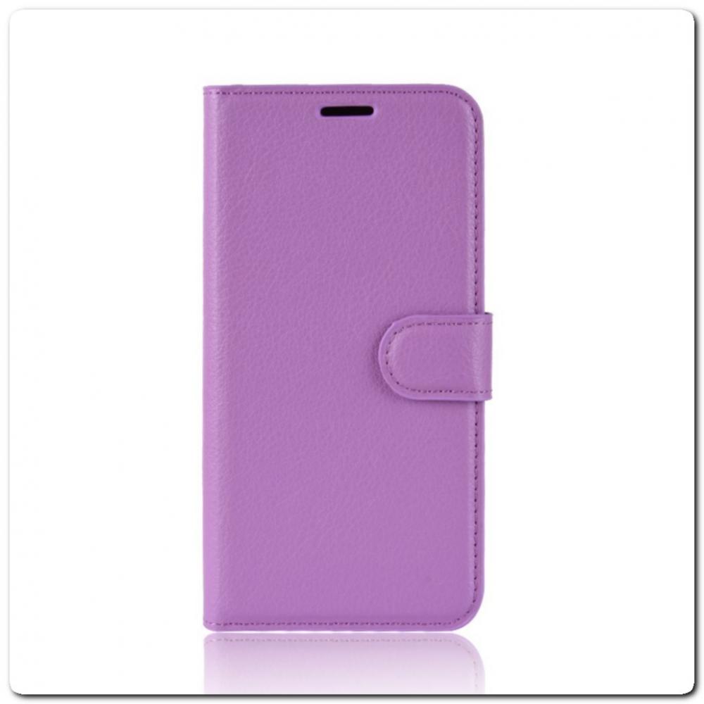 Чехол Книжка Book Wallet с Визитницей и Кошельком для Samsung Galaxy A70 Фиолетовый
