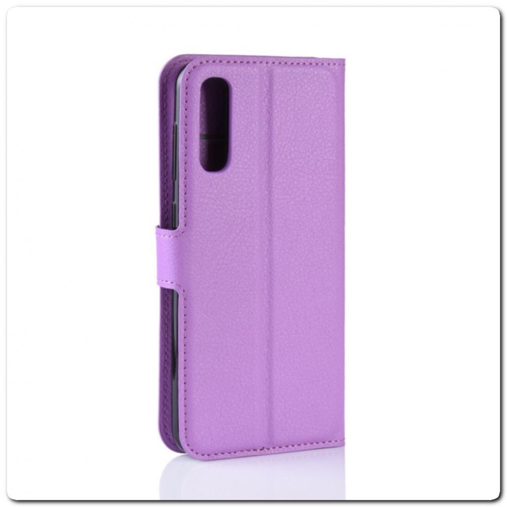 Чехол Книжка Book Wallet с Визитницей и Кошельком для Samsung Galaxy A70 Фиолетовый