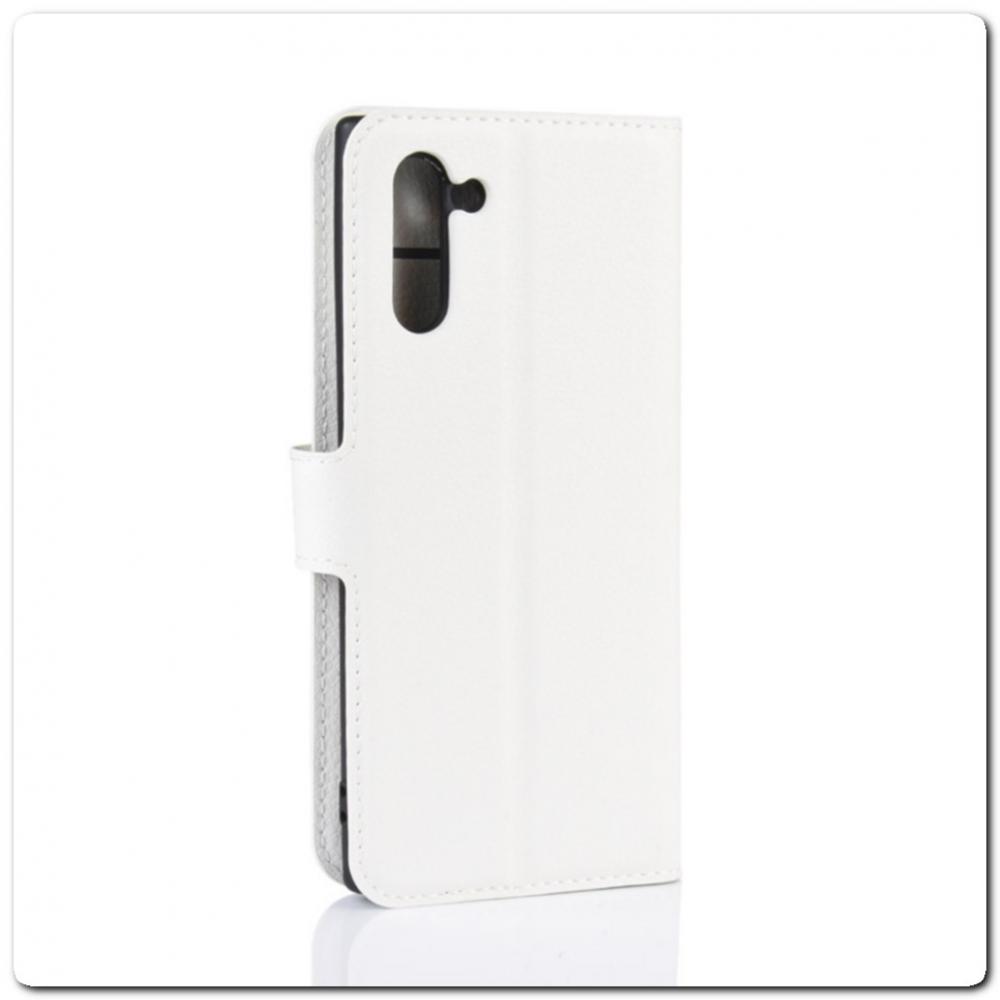 Чехол Книжка Book Wallet с Визитницей и Кошельком для Samsung Galaxy Note 10 Белый