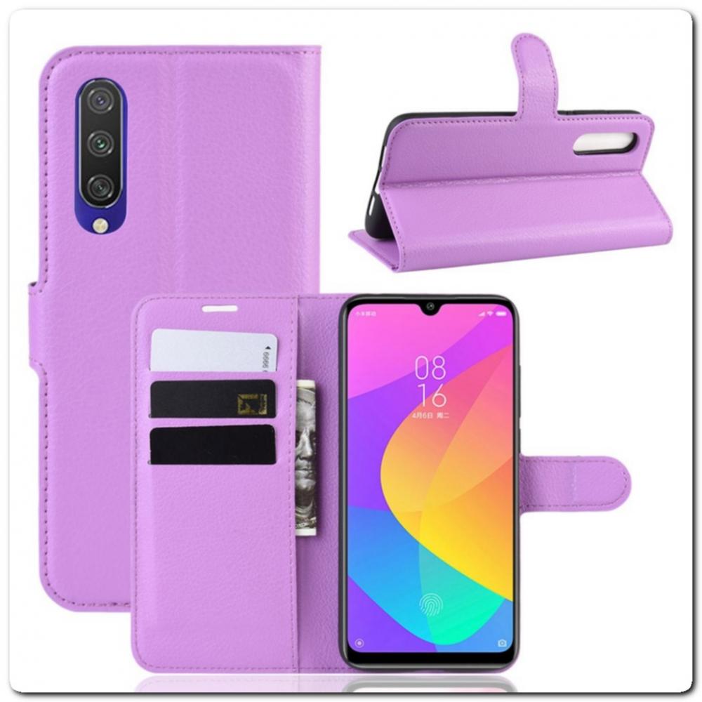 Чехол Книжка Book Wallet с Визитницей и Кошельком для Xiaomi Mi A3 Фиолетовый